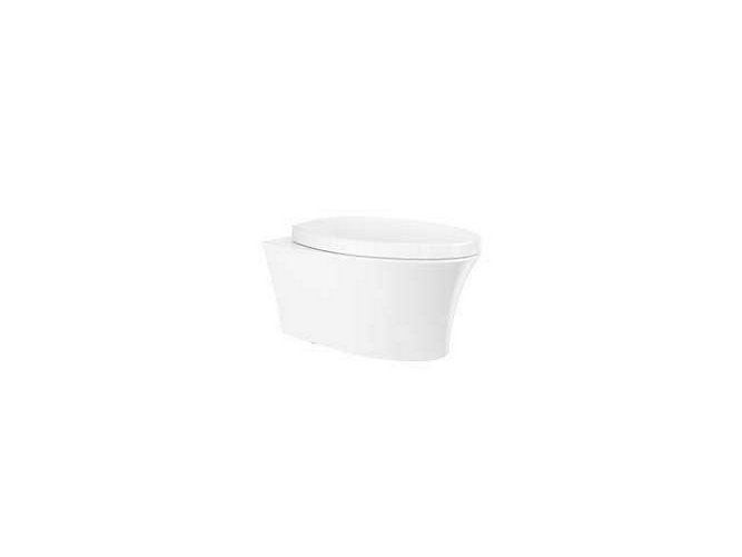 Kohler - VEIL ™  Wall hung toilet with Quiet-Close™ seat cover in white